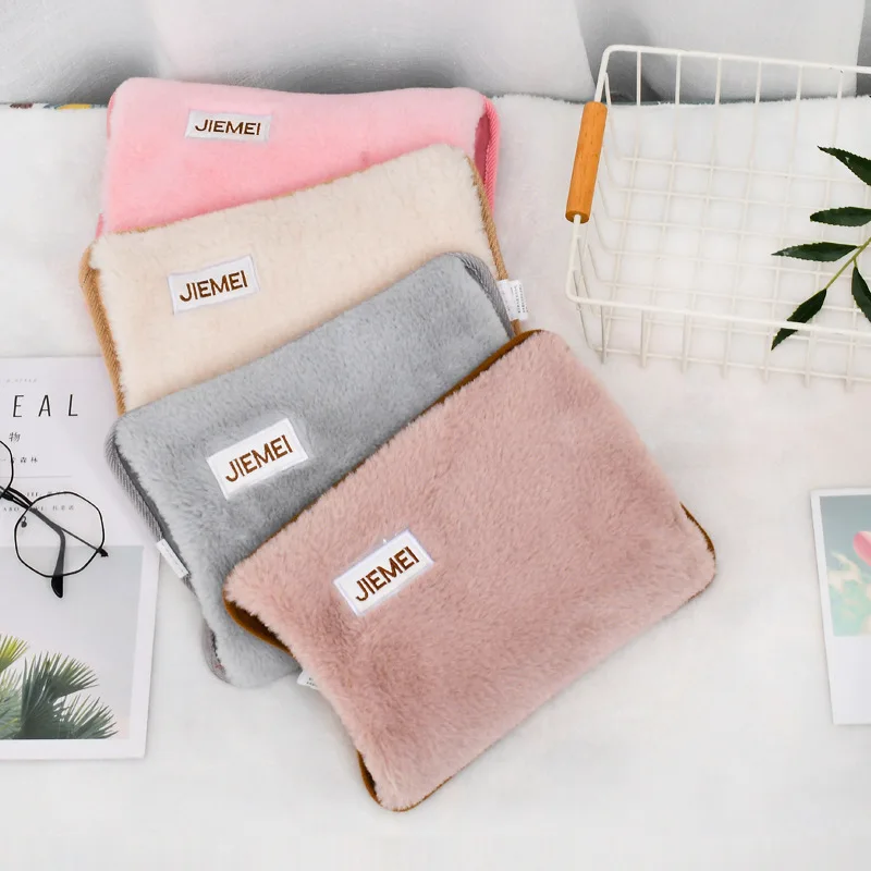 

2021 New Design Soft Plush Cartoon Cute Colorful Hot Water Bag Yangzhou Hot Water Bottle Electrical, As photo