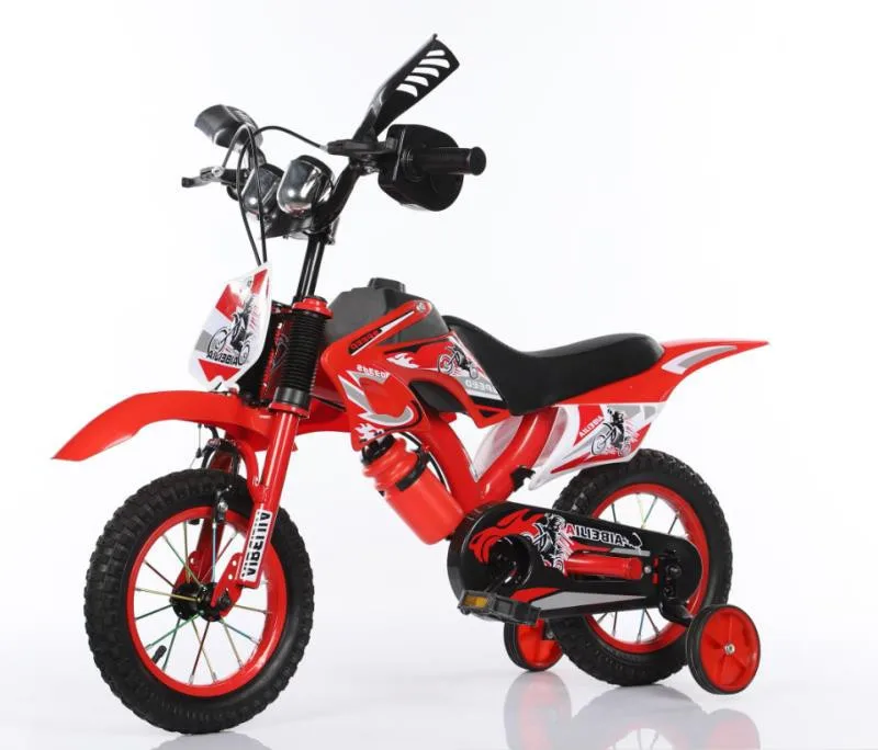 

hot selling new fashion kids bike 12 inch high quality motorcycle bike for kids, Red blue green yellow