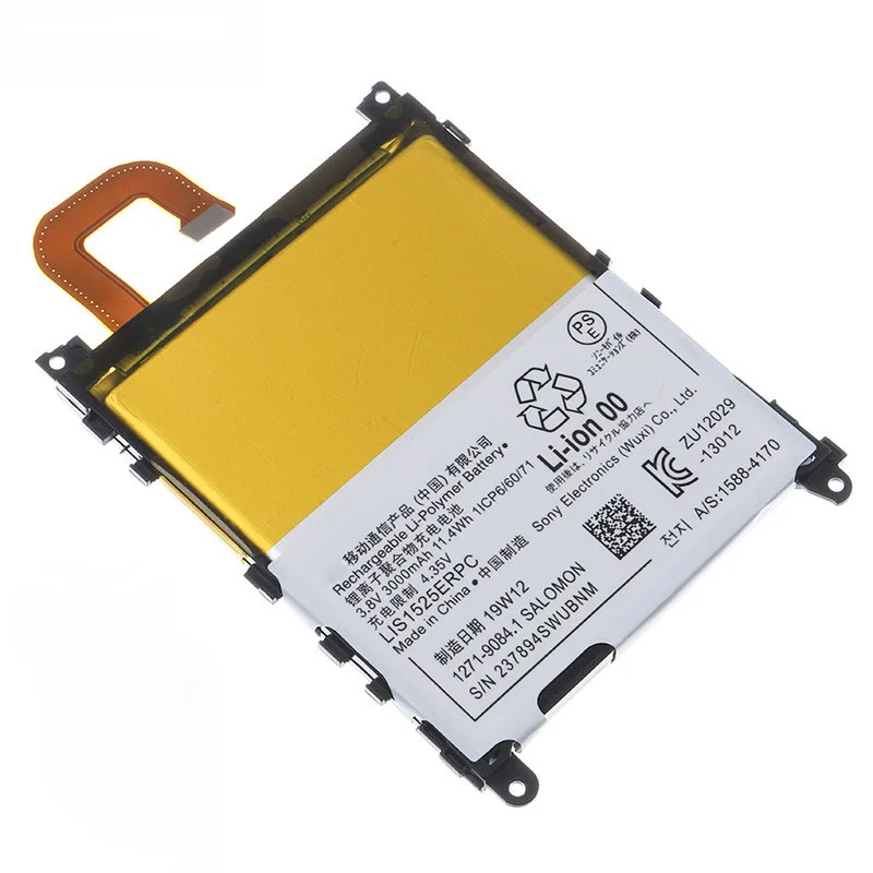 

Original Replacement For Sony Battery For SONY L39h Xperia Z1 Honami SO-01F C6902 C6903 LIS1525ERPC Genuine Phone Battery 3000ma