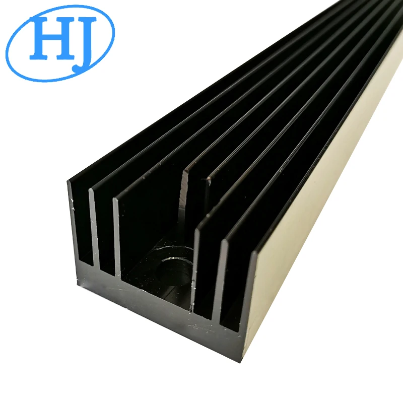 

Black anodized LED heatsink profile strip light heatsink 50(W)*35(H)*600(L)mm