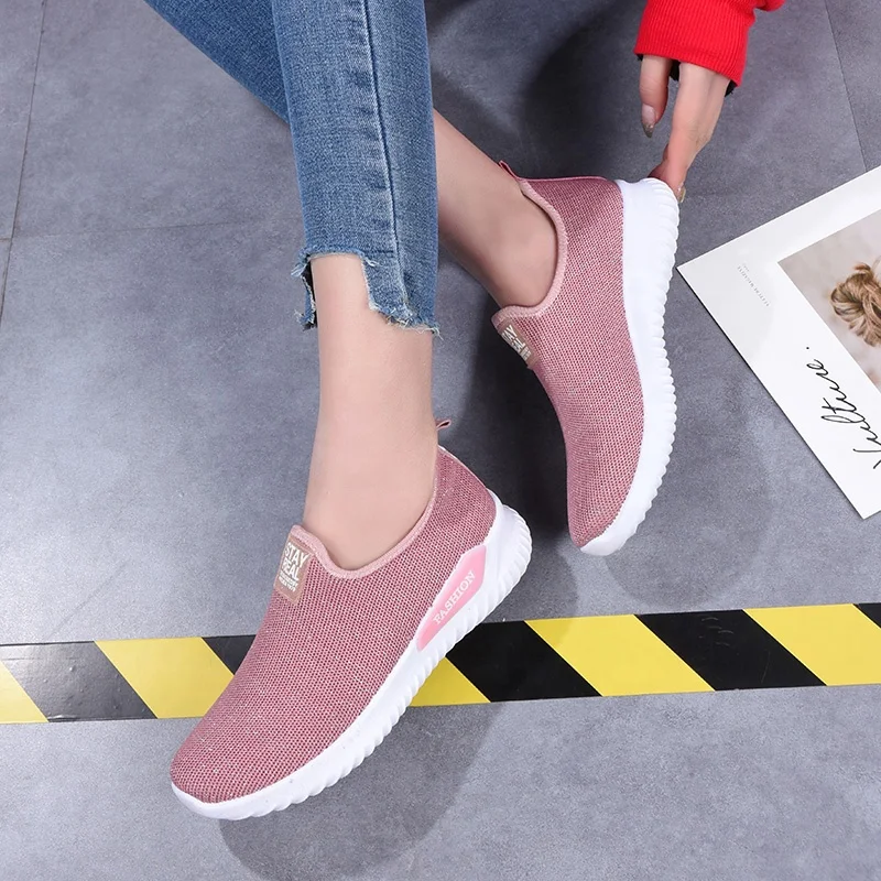 

2021 new all match chaussures femme mule excellent running shoes women sneakers shoes, Black/pink/gray