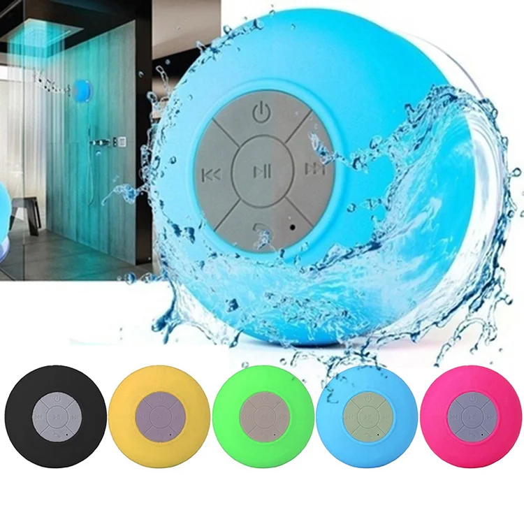 Mini Portable Subwoofer Shower Wireless Blue tooth Speaker Handsfree Receive Call Music Waterproof Suction BTS06 Speakers - ANKUX.COM