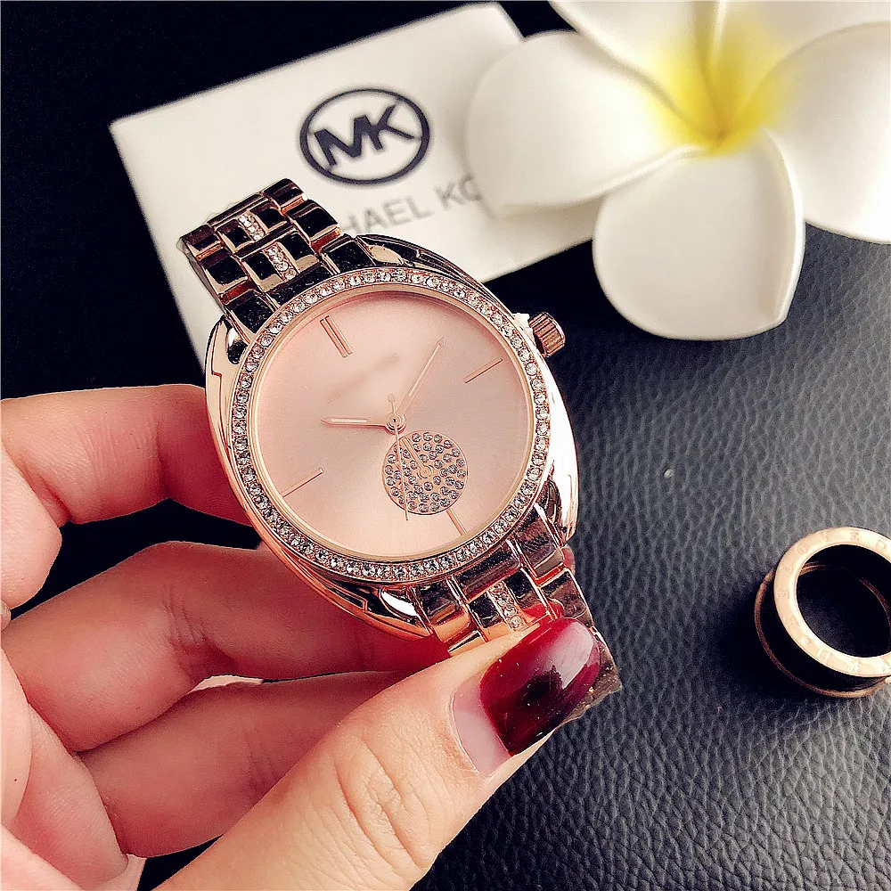 

Watches Men Wristwatch Chain Fob Wrsitwatches Bands Luxury Leather Gold Plated Kids Rose Women Custom Diamond Crystal Watch Logo
