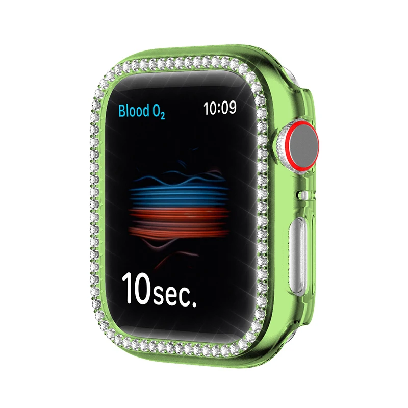 

Bling Case for Apple Watch 38mm, PC Hard Bumper Bling Protective Cover Case for Apple Watch Series 6 5 4 3 2 1Case Black, Optional