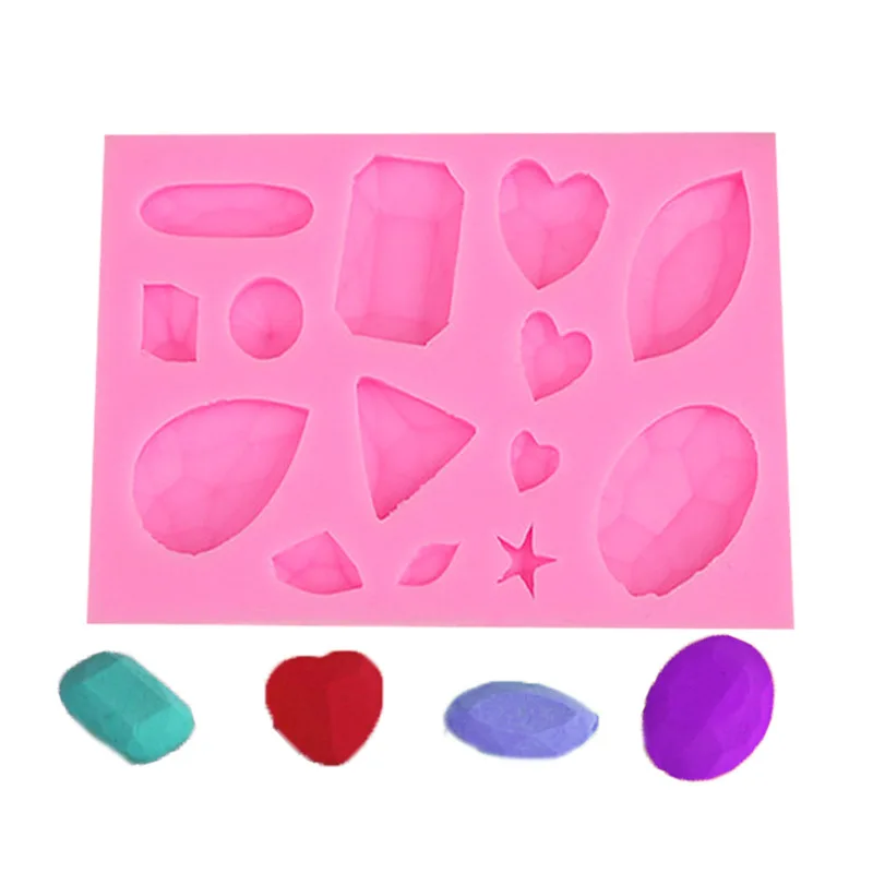 

Gem Star Collection Modeling Liquid Silicone Mold Fondant Chocolate Cake Decoration Mold Making Crafts Bakeware Tool Accessories