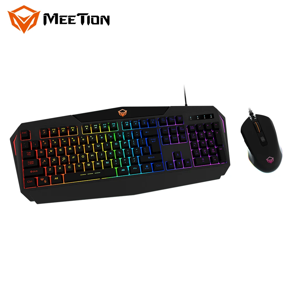 

MeeTion C510 Anti-Ghosting Backlight Clavier Et Souris Gamer Combo Keyboard Mouse Gaming, Black