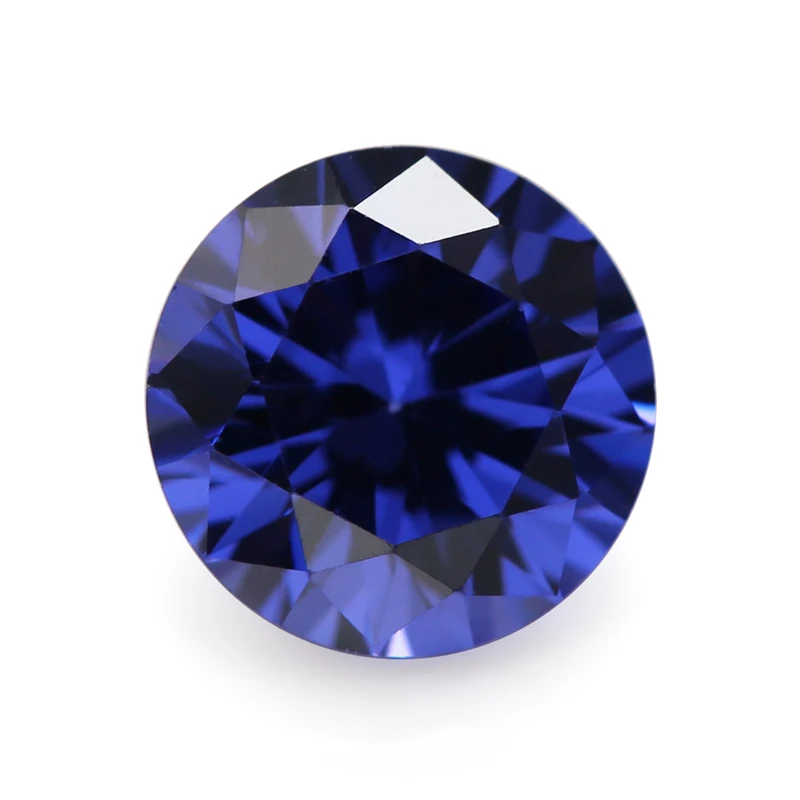 

Wuzhou Bocarman Artificial diamond Synthetic CZ gemstone Factory wholesale tanzanite color round shape loose Cubic Zirconia