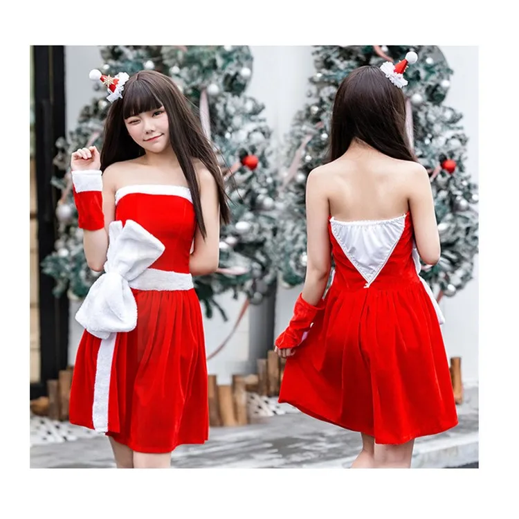 

PoeticExist Christmas Dress Female Sexy Costumes, As picture;if there is any error, the real object shall prevail