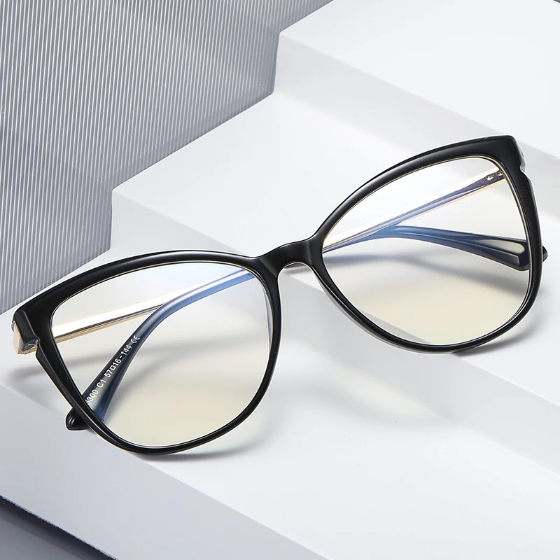 

MS 95300 Fashion Design Ladies Wholesale Cateye Tr90 Spring Hinged Soft Light Ideal Optics Frames Eyeglasses