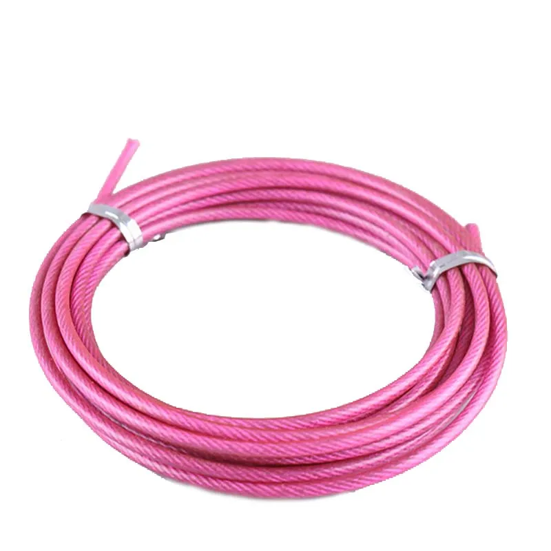 

Wholesale OEM Size  Length 3M Steell Wire With PVC Coated Sports Training Replacement Jump Rope Cable, Black, blue, red, purple, pink,etc