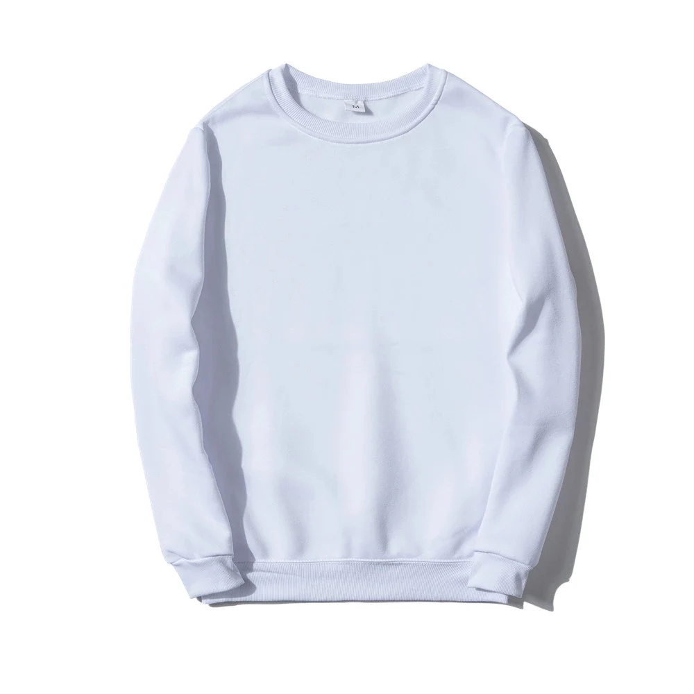 

Comfortable Plaint Mens Custom 100% Cotton Crewneck Sweatshirt Unisex, Yellow/pink/black/gray/customized color