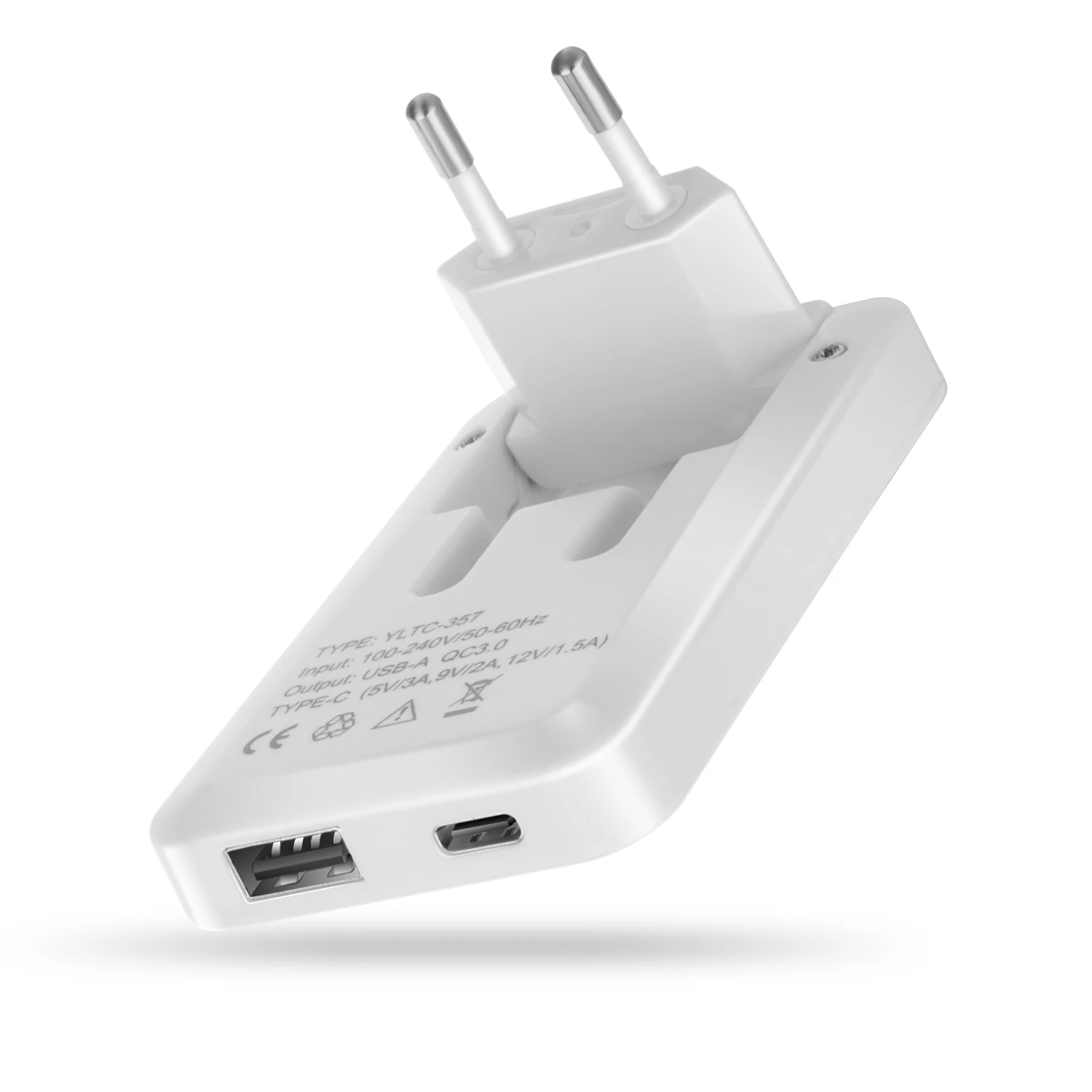 

YILON F Free Shipping 18w USB C Fast Charger Plug EU QC3.0 PD Charger usb fast charger cable, White, black, green, red