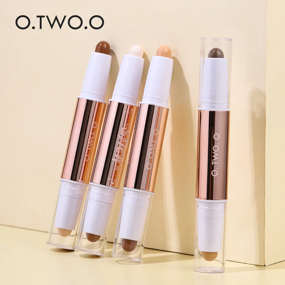 

O.TWO.O Eye Primer Brighten Highlighter Stick Waterproof Texture Contour Stick Sweatproof Non-fading Smooth Repair Stick, 4 groups