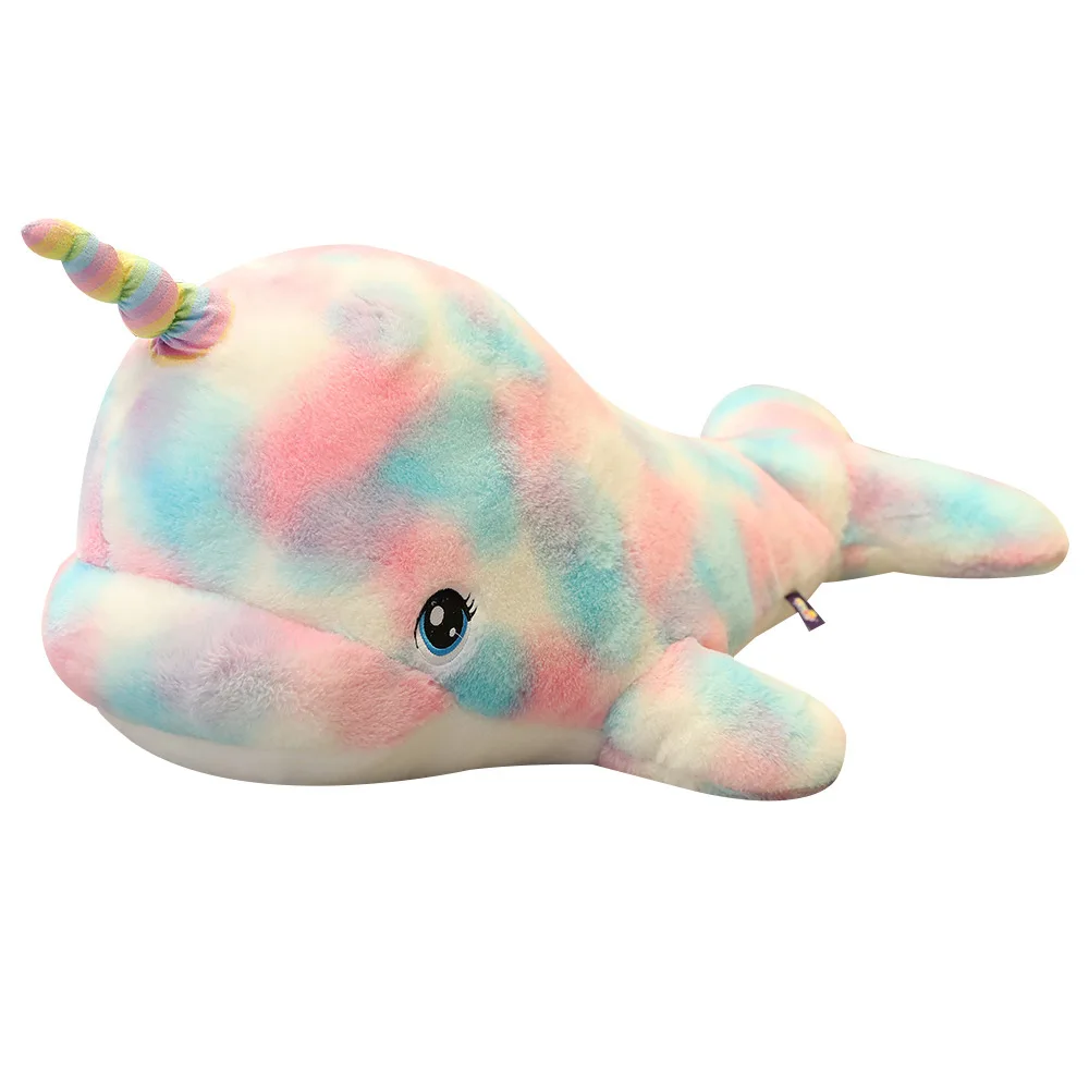 

New colorful monohull plush whale toy doll large marine life hot doll pillow