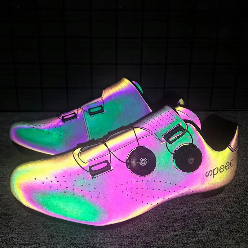 

Shoe Bike Mtb Carbon Fiber Sole Luminous Road Shoes Lock Cycling Spd Spin Bike Shoes