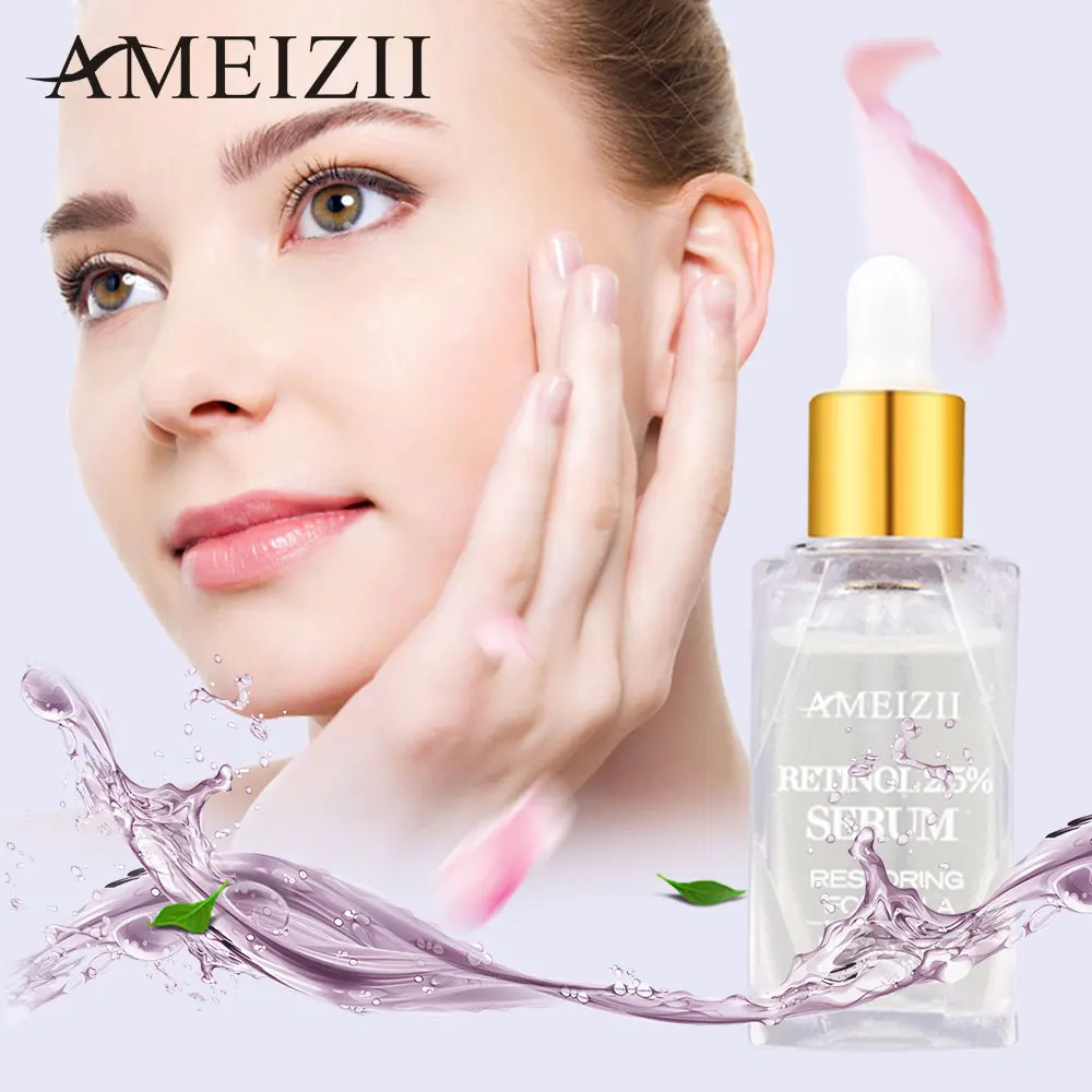 

AMEIZII Natural Retinol Face Serum Anti Aging Wrinkle Whitening Moisturizing Hyaluronic Acid Skin Care Essence Vitamin A Serum