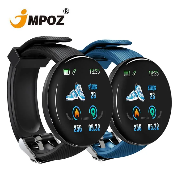 

Logo Customized JMPOZ IP67 Heart Rate Sleep Monitoring Smartwatch D18 Smart Watch With Camera Support Android Smartwatch