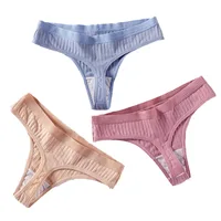 

Thongs Women's Underwear Kitten Letters Printed Soft Cotton Panties Cute Ladies Girl's Low Rise Lingerie Knickers