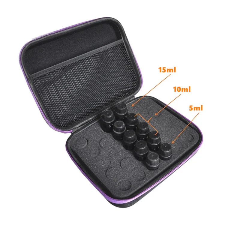 

Mix storage 30slots Essential oil case 5ml/10ml/15ml Essential oil carrying bag storage case, Black,purple,green,orange,blue,pink