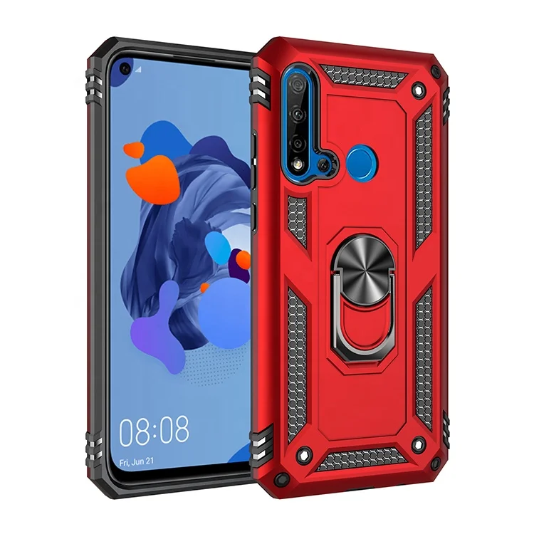 

Hot selling 2 in1 hybrid kickstand phone case cover For Huawei P40 with magnetic ring Holder, Multi-color, can be customized