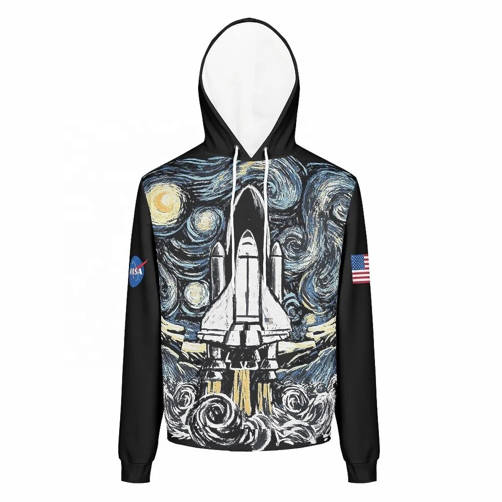 

Men Pullover Unlined Nasa Men's Hoodies Zip Up