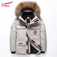 

New Design Modern Winter Long Sleeve Zipper Design Hooded Warm Men's Down Coat