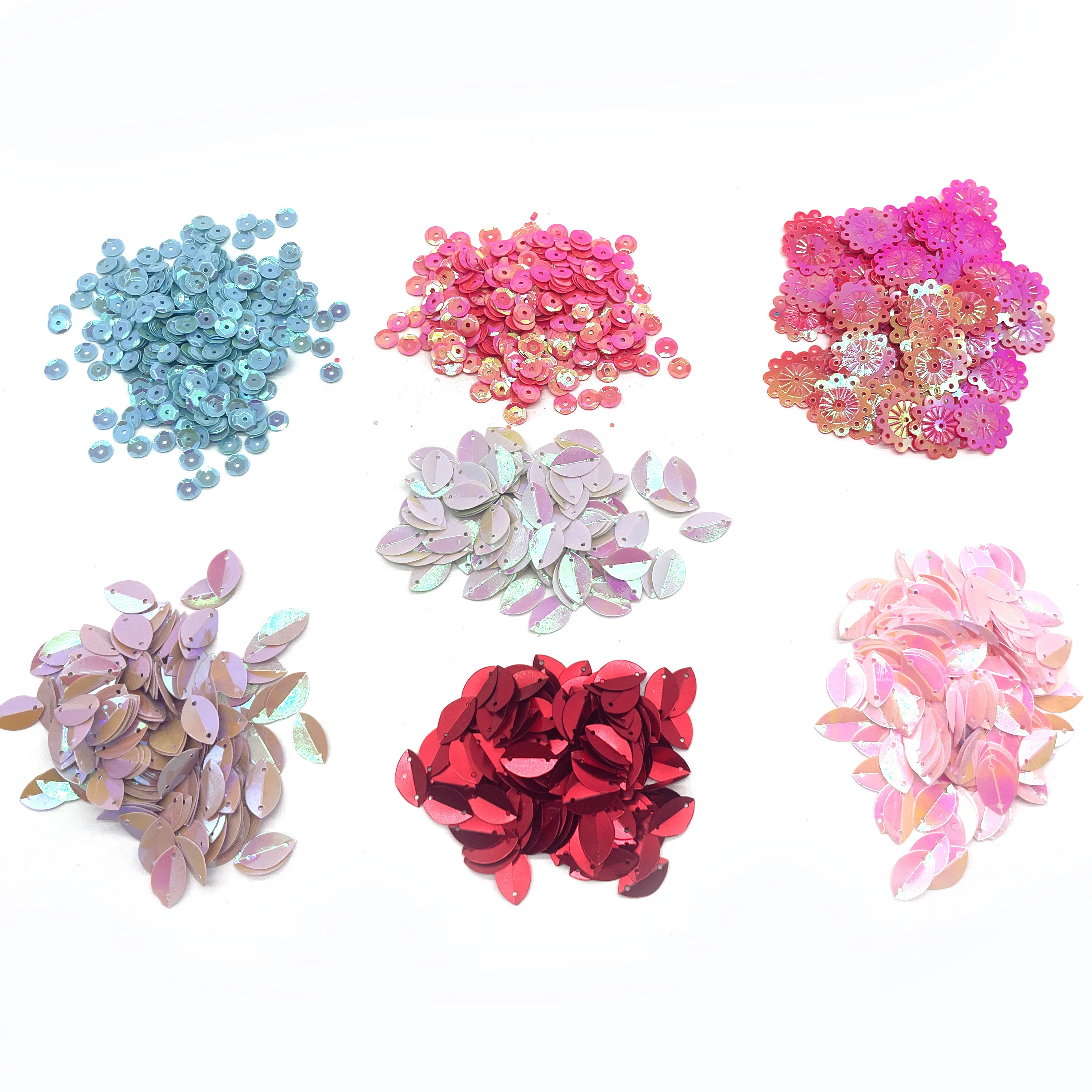 Bulk Loose Sequins Colorful  Round Embroidery Sequins Cup Craft Sequins With Holes for DIY.