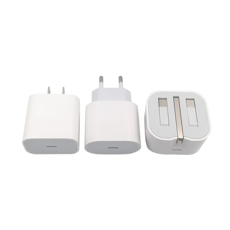 

Portable 20w PD USB Power Adapter Wall Charger US UK EU Plug for Original iPhone 12 Apple Macbook Pro Fast Charging