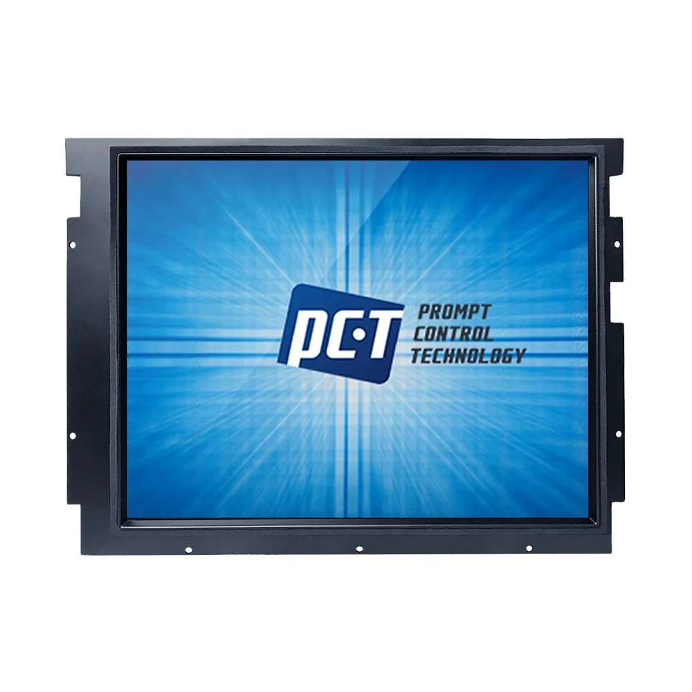 

High brightness 450cd/m2 ultra-low power LED backlight 17 inch Industrial IP65 waterproof touch screen monitor with Front panel