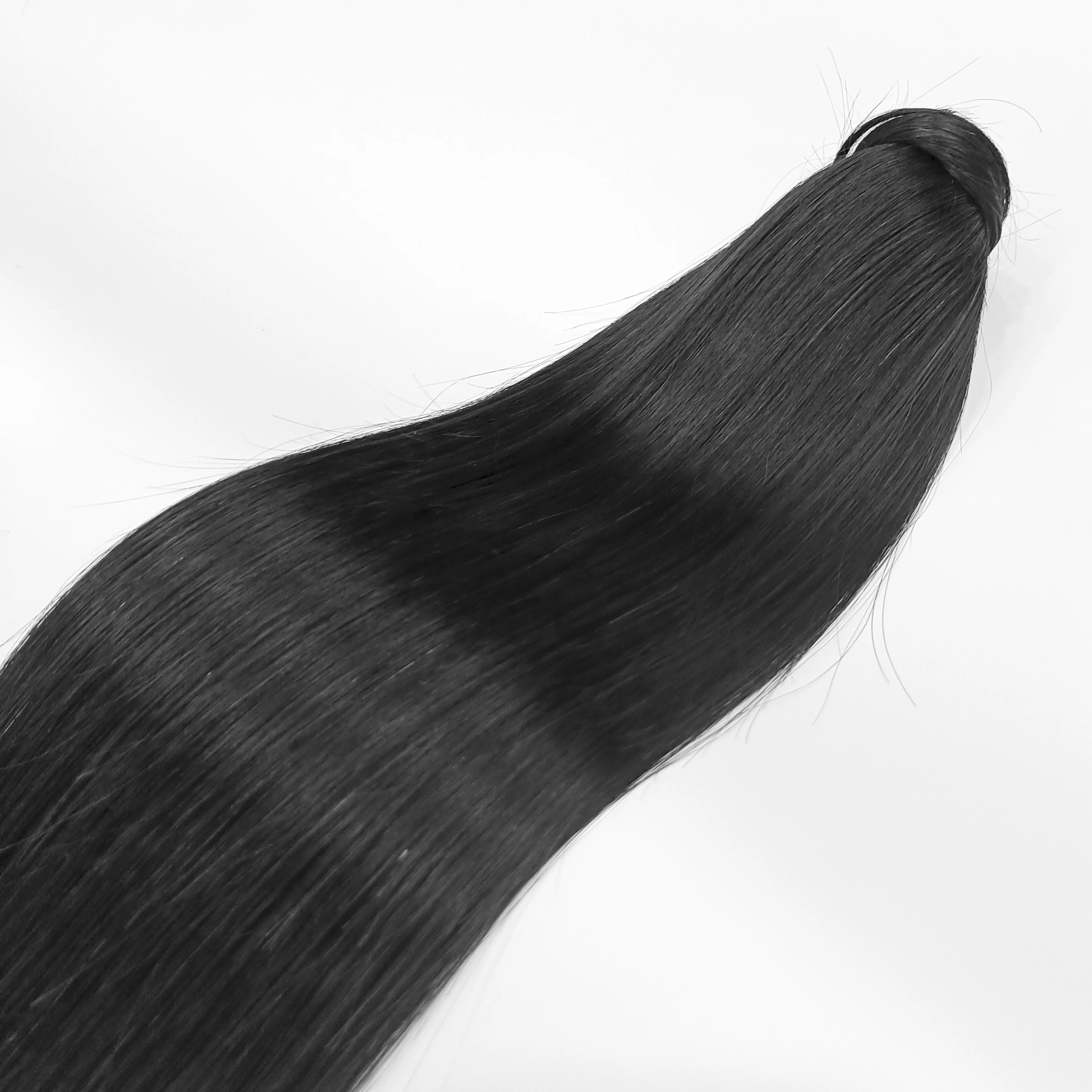 

Factory Wholesale High Quality Ponytail Cuticle Remy Hair Cuticle Aligned Ponytails