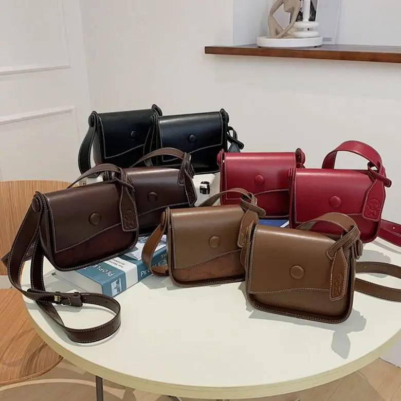 

Hot Sale Retro Pu Leather High Quality Messenger Bag For Women Luxury