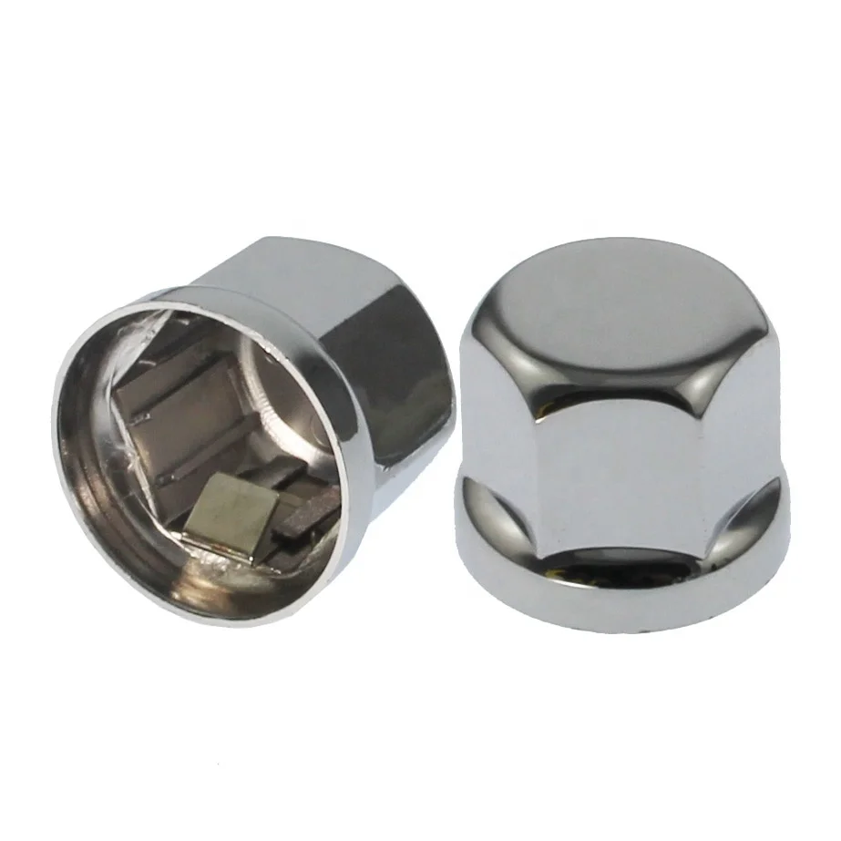 Chrome Push On Super Spike Car Wheel Lug Nut Cover 33mm Buy Spike Car