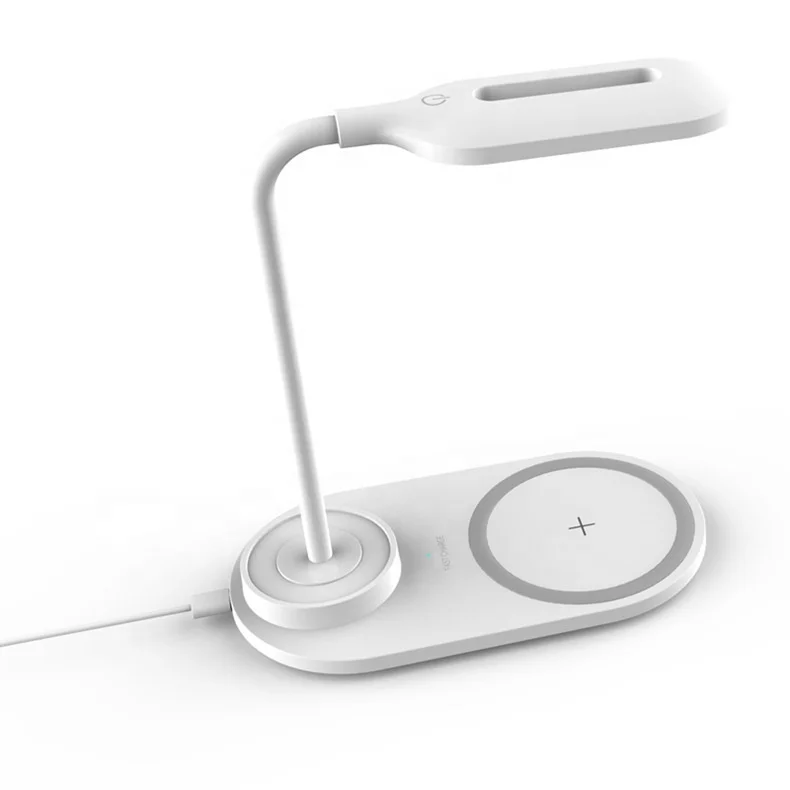 

New Wireless Charger for Desk Lamp Multi Stage Table Lamp Fast Charge Wireless Outdoor Home Lighting, White, blue