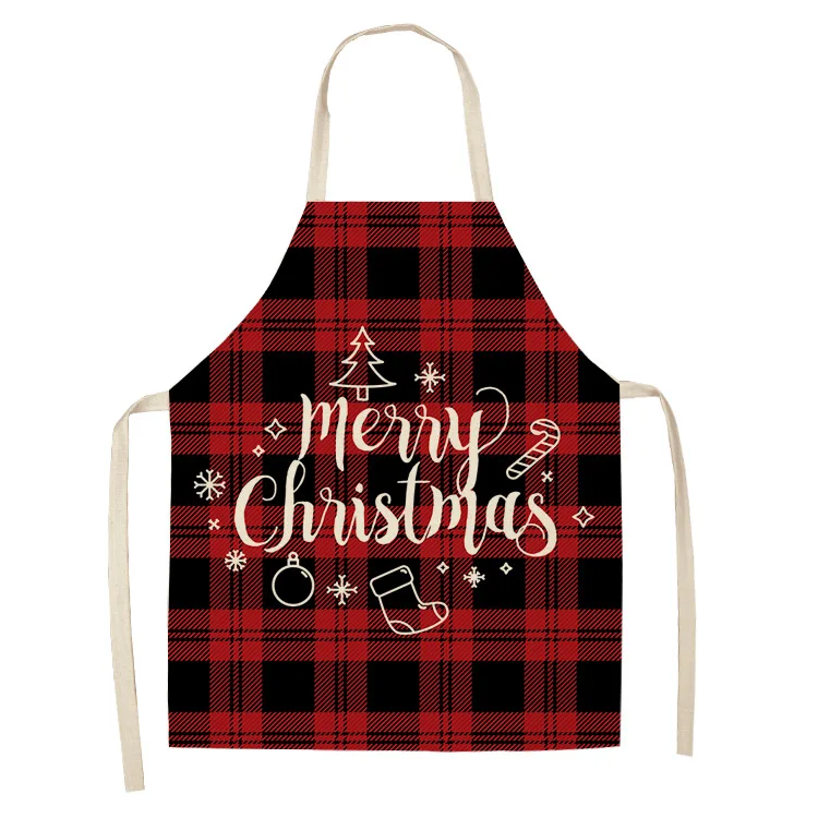 

Cotton Linen Creative Christmas Customize Apron