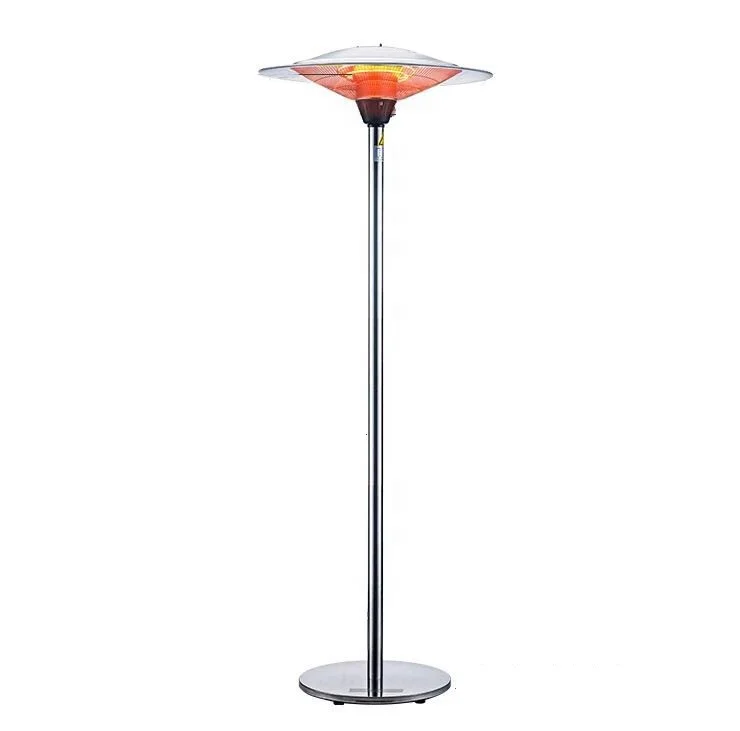 

Electric Fireplaces Waterproof 3000W 3 File Adjustable Umbrella Outdoor Heater For Garden Use, Clear