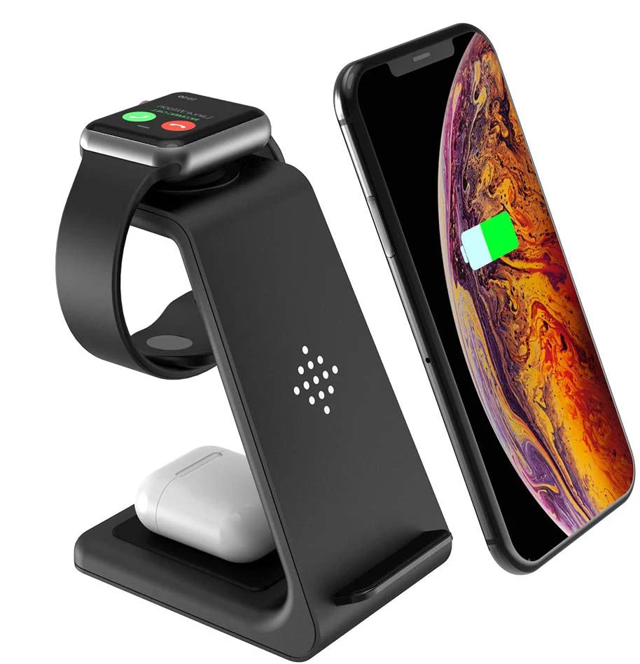 

Turnmax 18W Fast 3in1 Wireless Charger portable Charging For Phone