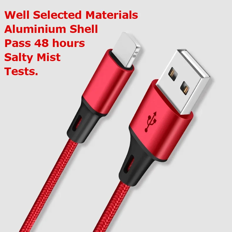 2.1a custom usb 2.0 charger fast charging nylon braided micro usb data cable for android smart phone - ANKUX.COM