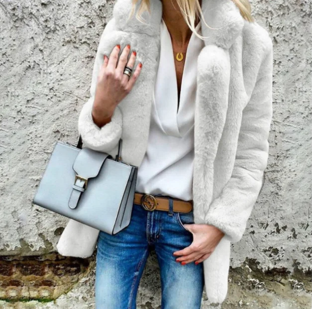 

Wholesale Women Winter Fashion Clothing Plus Size Winter Ladies Faux Fur Coat
