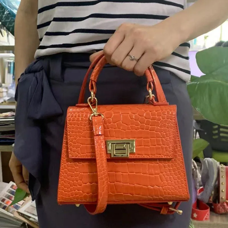 

Luxury Lady Crocodile Bag 2021 New Elegant Good Quality Women Handbag with Long Adjustable Shoulder Strap