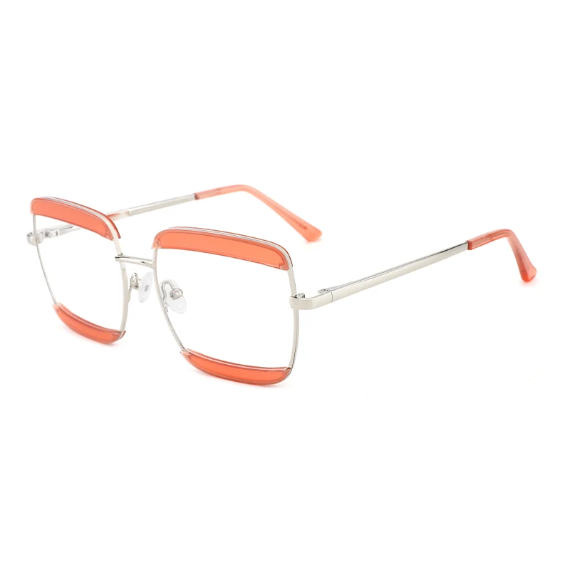 

2021 NEW design innovative acetate metal combination optical glasses frames anti blue light glasses unisex eyewear, Custom colors