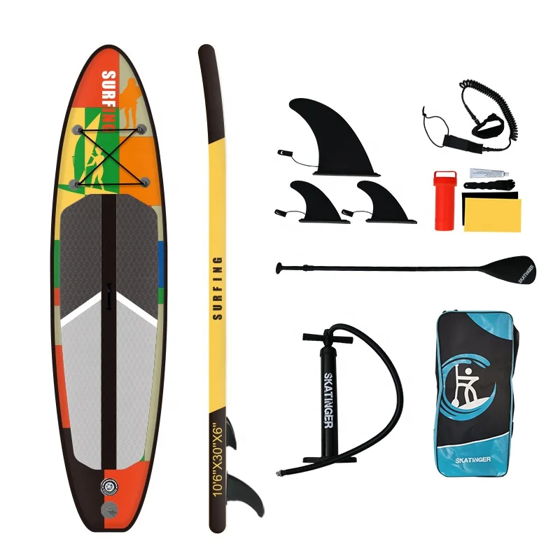 

Skatinger Ready To Ship surfing stand up inflatable paddle board, Blue