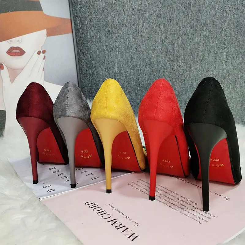 

Fashionable and comfortable shallow mouth 12 CM fancy sexy women's high heels