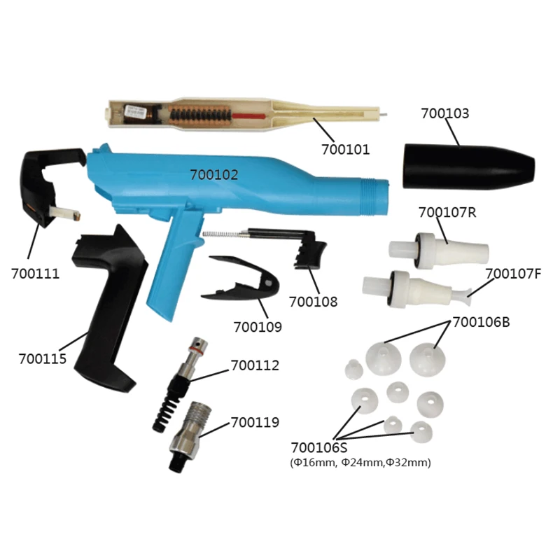 

Manual Electrostatic Powder Coat Gun System