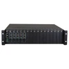 2U rack 17slots SNMP Management RACK MOUNT Chassis media converter