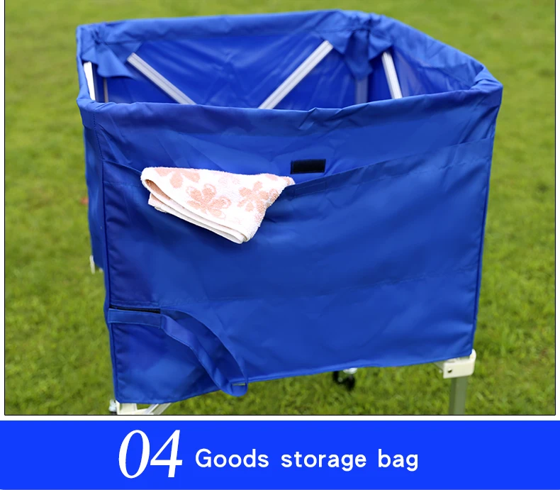wholesale high quality Portable tennis ball cart folding soccer basketball volleyball cart
