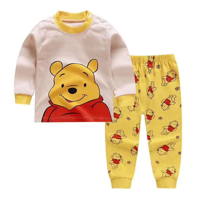 

0-5 Years pajamas children cotton sleepwear baby pajamas set boys girls Cartoon pijamas infantil nightwear clothes kids clothing, Picture