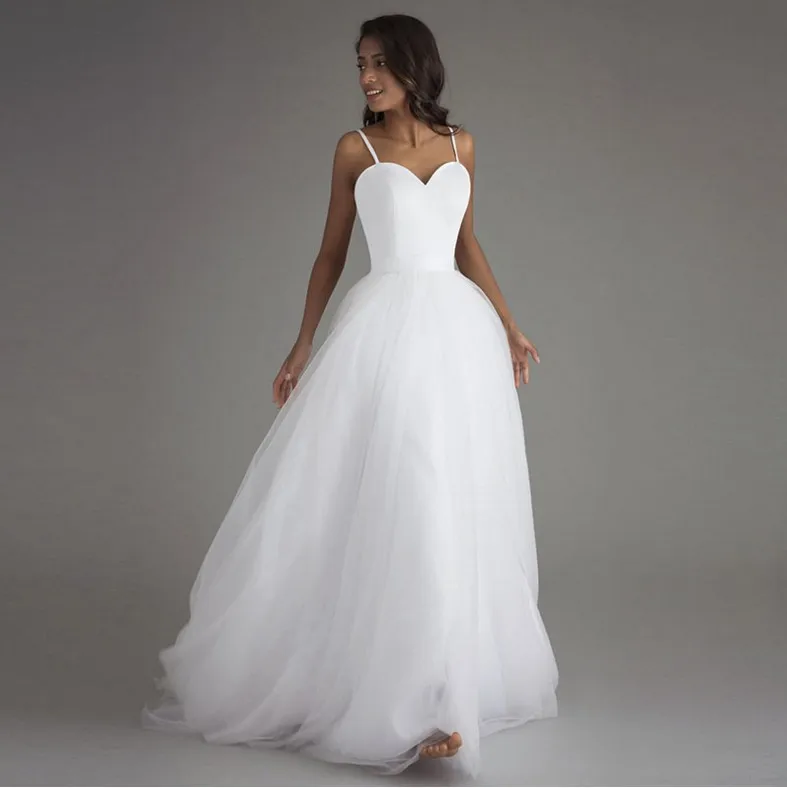 

2020 autumn light new bride long tail sen dream simple tube top full female wedding dress, White