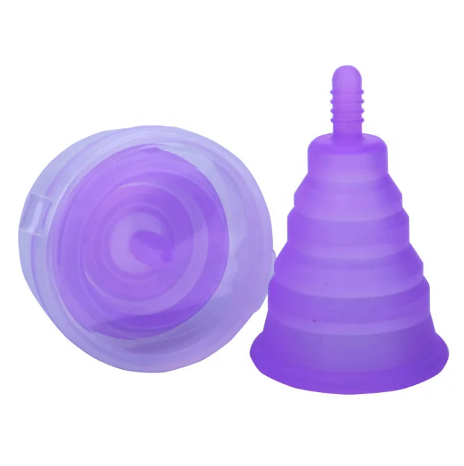 Very Soft 100% Medical Silicone Folding Menstrual Cup For Women Period