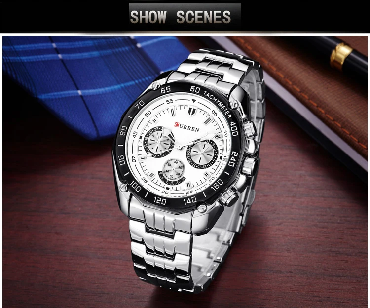 Curren Brand Luxury Mens Watch Waterproof Fashion Sport Quartz Wristwatch Male Watch