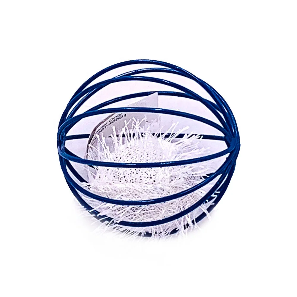 
custom premium hunt plush supplies catnip stuffed Lattice balls cat toys 